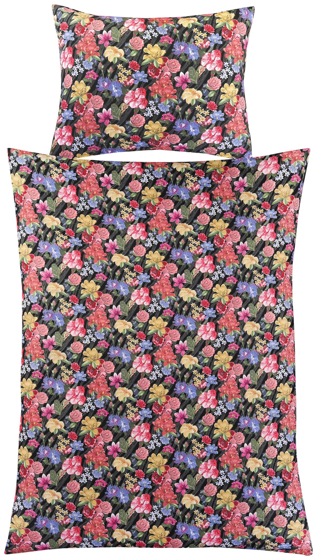 Ágyneműhuzat-garnitúra Paola - lila/sárga, Romantik / Landhaus, textil - James Wood