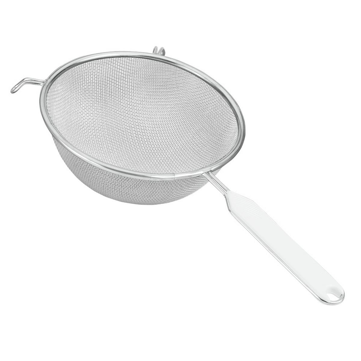 Küchensieb Madu D/l : Ca. 20/36 Cm - Weiß, Basics, Kunststoff/Metall (20cm) - Metaltex