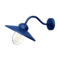 AUSSENWANDLEUCHTE KLAMPENBORG-NVB - Blau, KONVENTIONELL, Glas/Metall (42/27.5/25.5cm) - Elstead Lighting