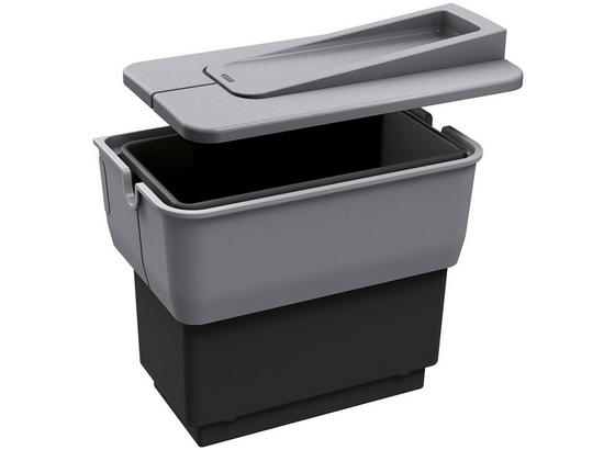Abfallsammler Blanco Singolo - Hellgrau/Schwarz, Basics, Kunststoff (36/22/36,5cm) - Blanco Abfallsammler Blanco Singolo - Hellgrau/Schwarz, Basics, Kunststoff (36/22/36,5cm) - Blanco