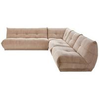 Ecksofa Giselle Taupe - Taupe, Trend, Textil (285/315cm) - Livetastic