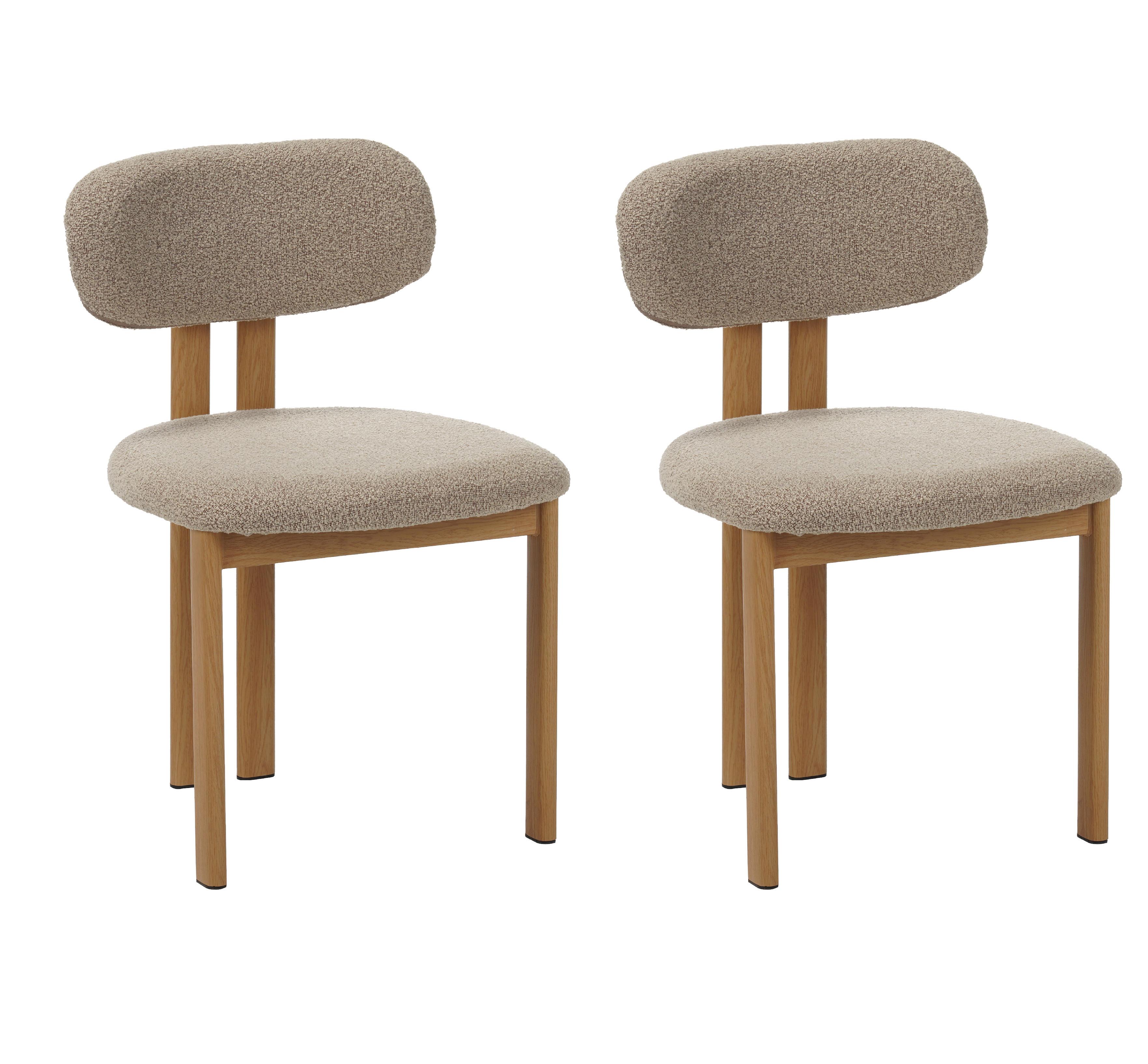 STUHL-SET Miyo Sandfarben B: 50cm - Sandfarben, MODERN, Textil/Metall (50/80/52cm) - Livetastic