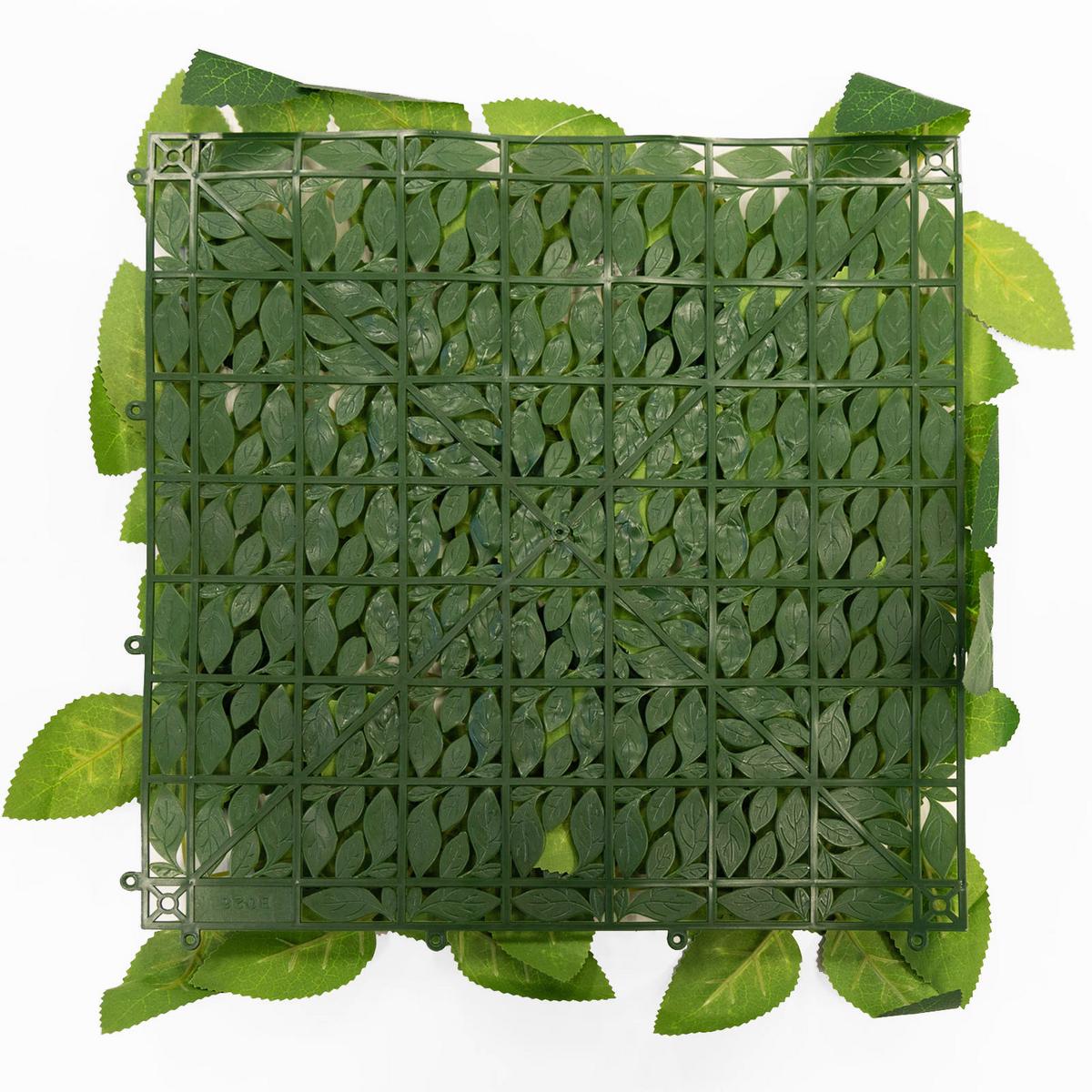Wandverkleidung Kunstpflanze - Dunkelgrün/Grün, Trend, Kunststoff (33/33cm) - FloorDirekt