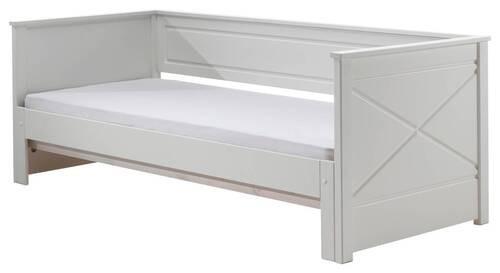 Ausziehbett mit Bettlade 90x200 cm Pino Weiß - Weiß, MODERN, Holz/Holzwerkstoff (90/200cm) - MID.YOU