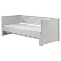 Ausziehbett mit Bettlade 90x200 cm Pino Weiß - Weiß, MODERN, Holz/Holzwerkstoff (90/200cm) - MID.YOU