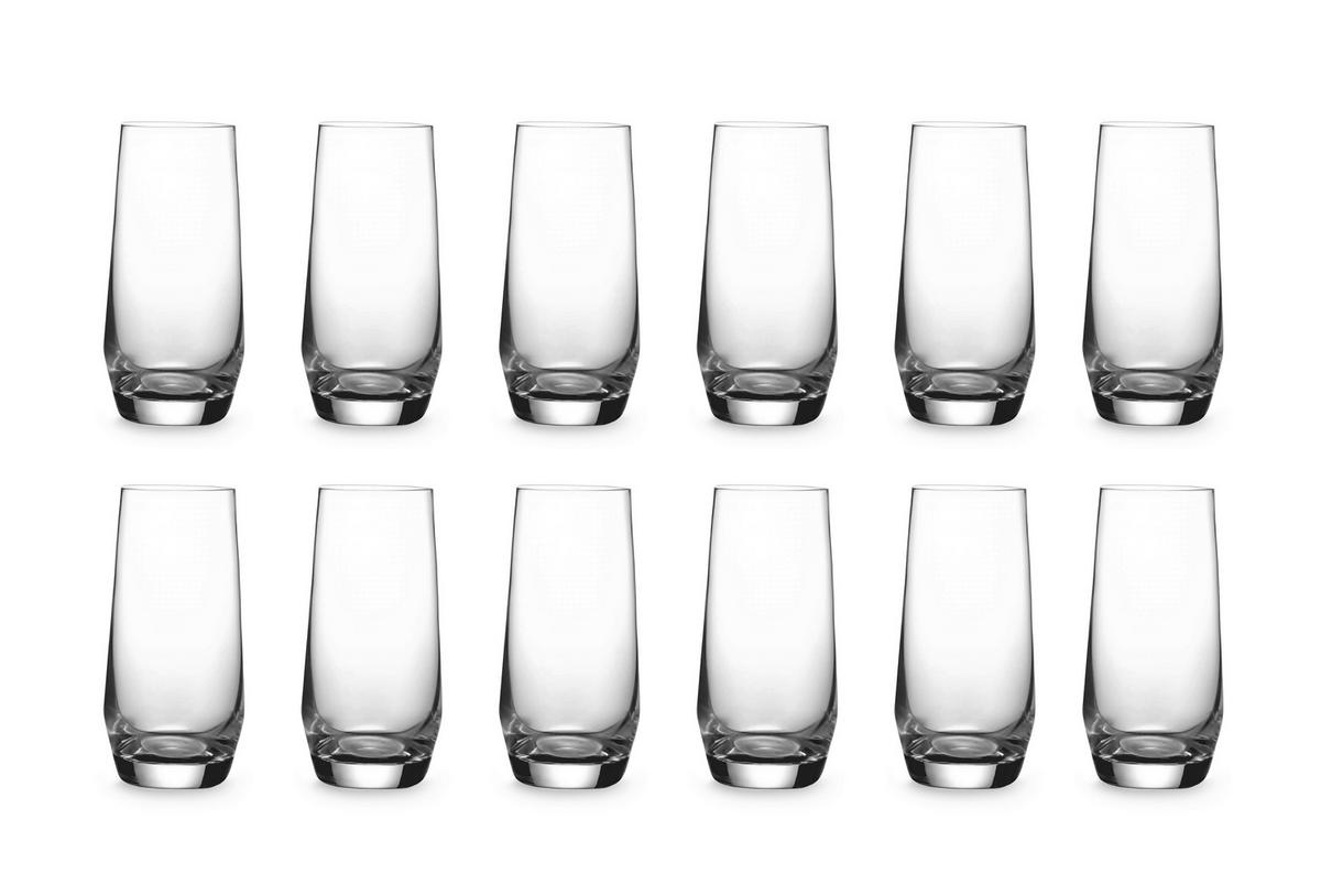 Gläserset Transparent D: 6,8 cm - Transparent, Basics, Glas (6,8/14,5cm) - Echtwerk