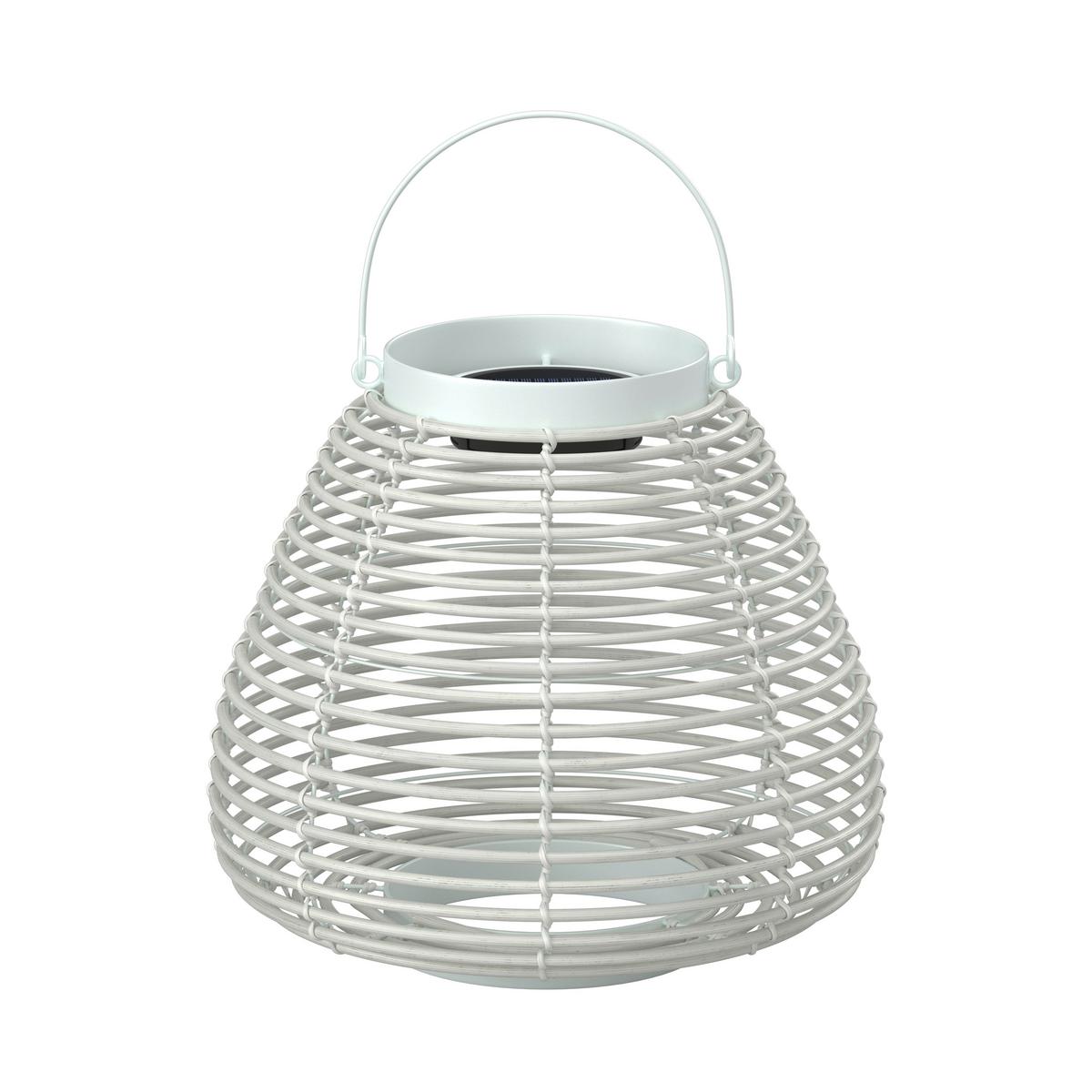 VONKAJŠIE SVIETIDLO ANINA - biela, Modern, kov/plast (36/35/36cm) - Bessagi Garden