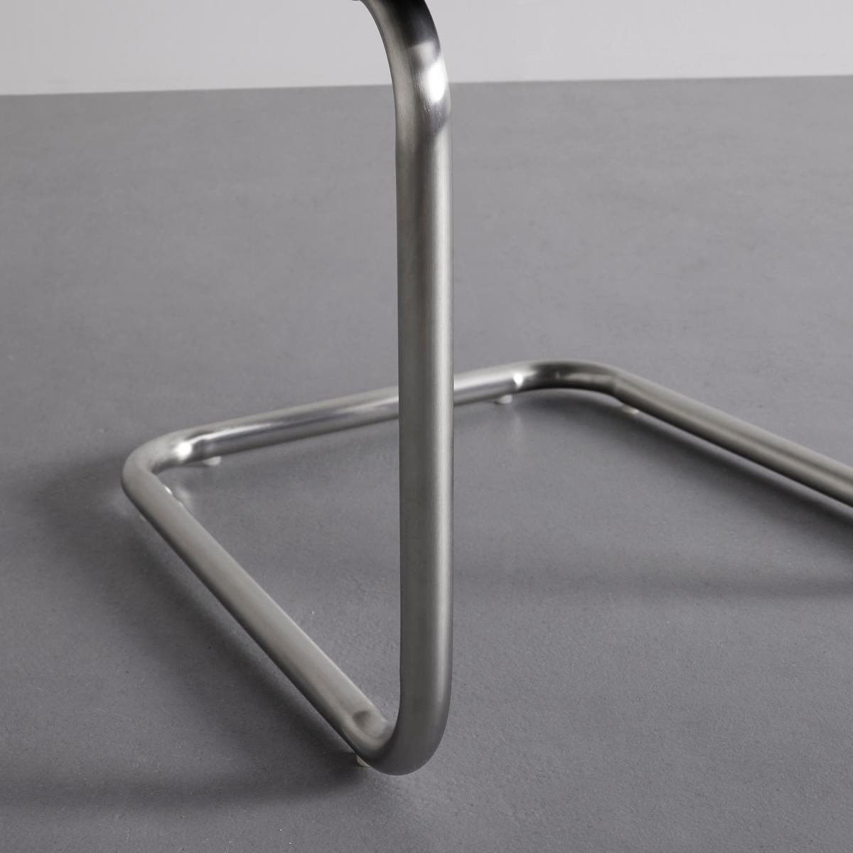Houpací židle ENJA světlešedá - šedá/barvy nerez oceli, Moderní, kov/dřevo (86/58/62cm) - Bessagi Home