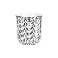 Hrnek na kávu Shiva, 240ml - bílá/černá, Lifestyle, keramika (8,4/9,2cm) - Mömax