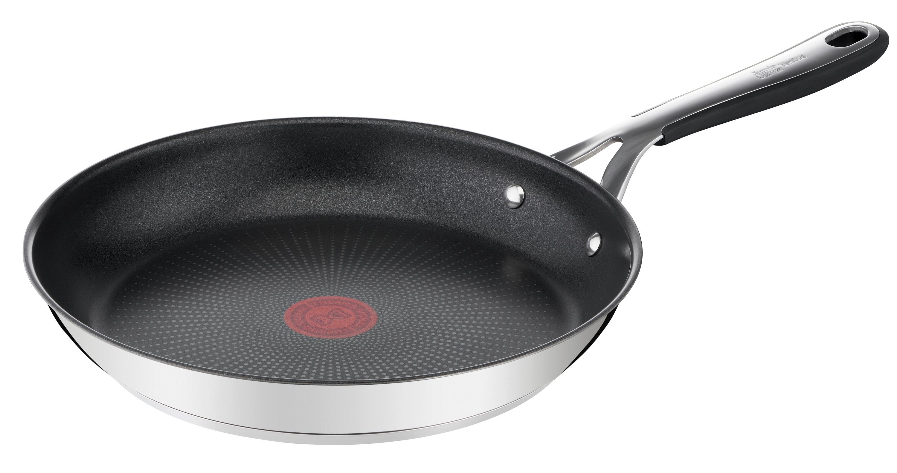 BRATPFANNE JAMIE OLIVER ESSENTIALS - Edelstahlfarben, Basics, Metall (28cm) - Tefal