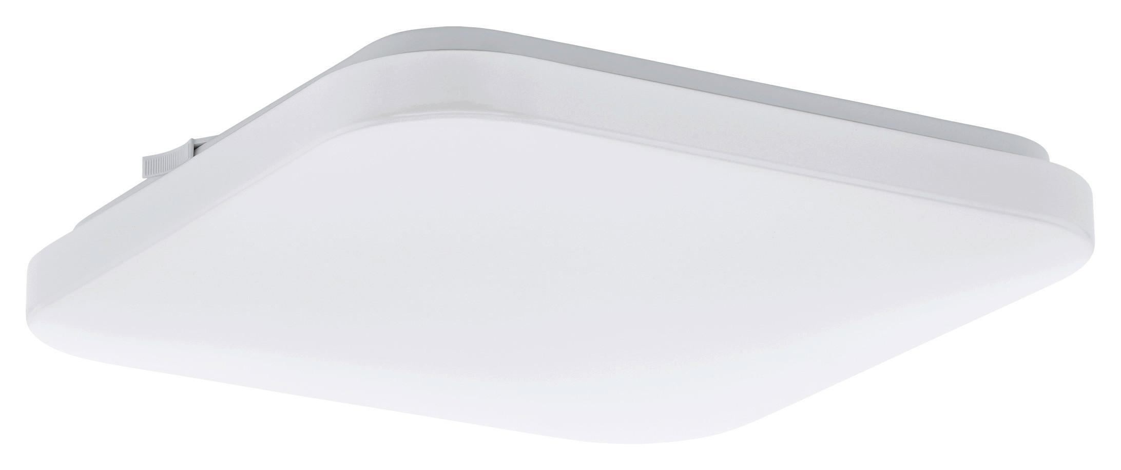 LED-Deckenleuchte Frania L: 28 cm - Weiß, MODERN, Kunststoff/Metall (28/28/7cm)