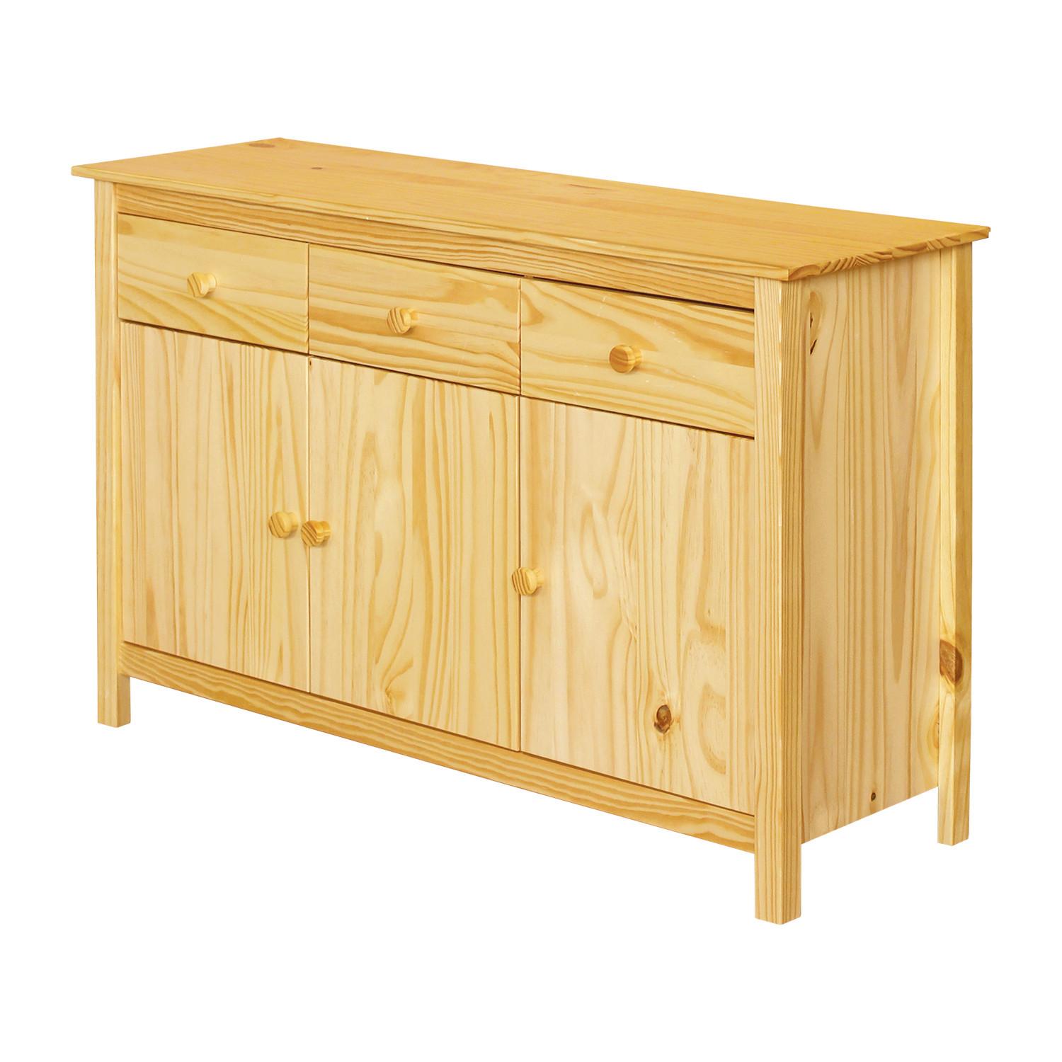 SIDEBOARD SIDEBOARD 129X40 CM KIEFER - Naturfarben, Basics, Holz (129/80/40cm) - Livetastic