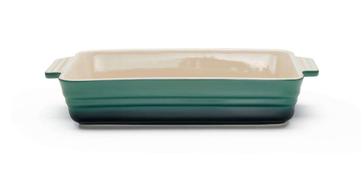 zapekacia misa ELISA - L - zelená, Konventionell, keramika (37,7/20,9/6,9cm) - Modern Living