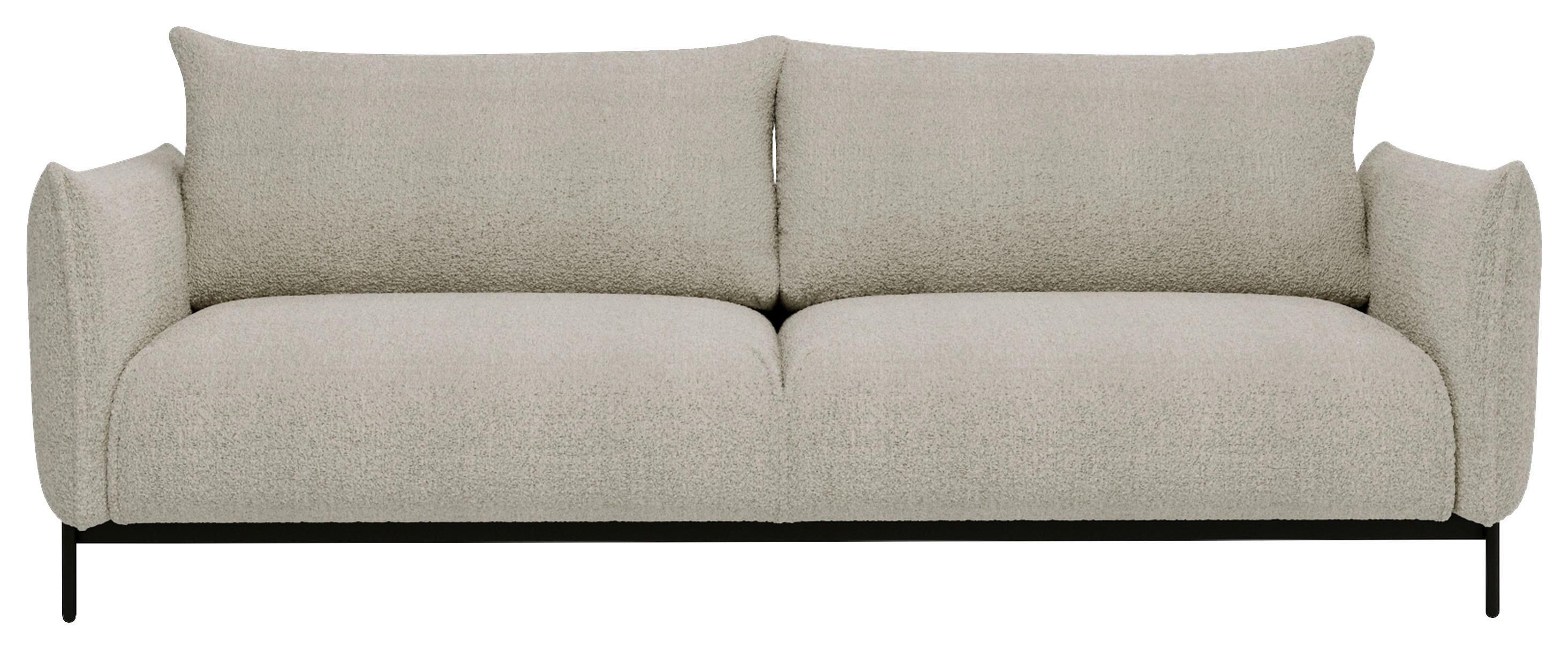 Bueno Creme B: 223 Cm - Creme/Schwarz, Design, Textil (223/96/95cm) - Livetastic