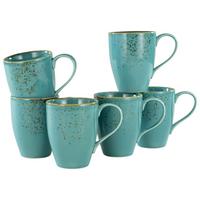 Kaffeebecherset 22043 Nature Collection - Türkis, Trend, Keramik (300ml) - Creatable