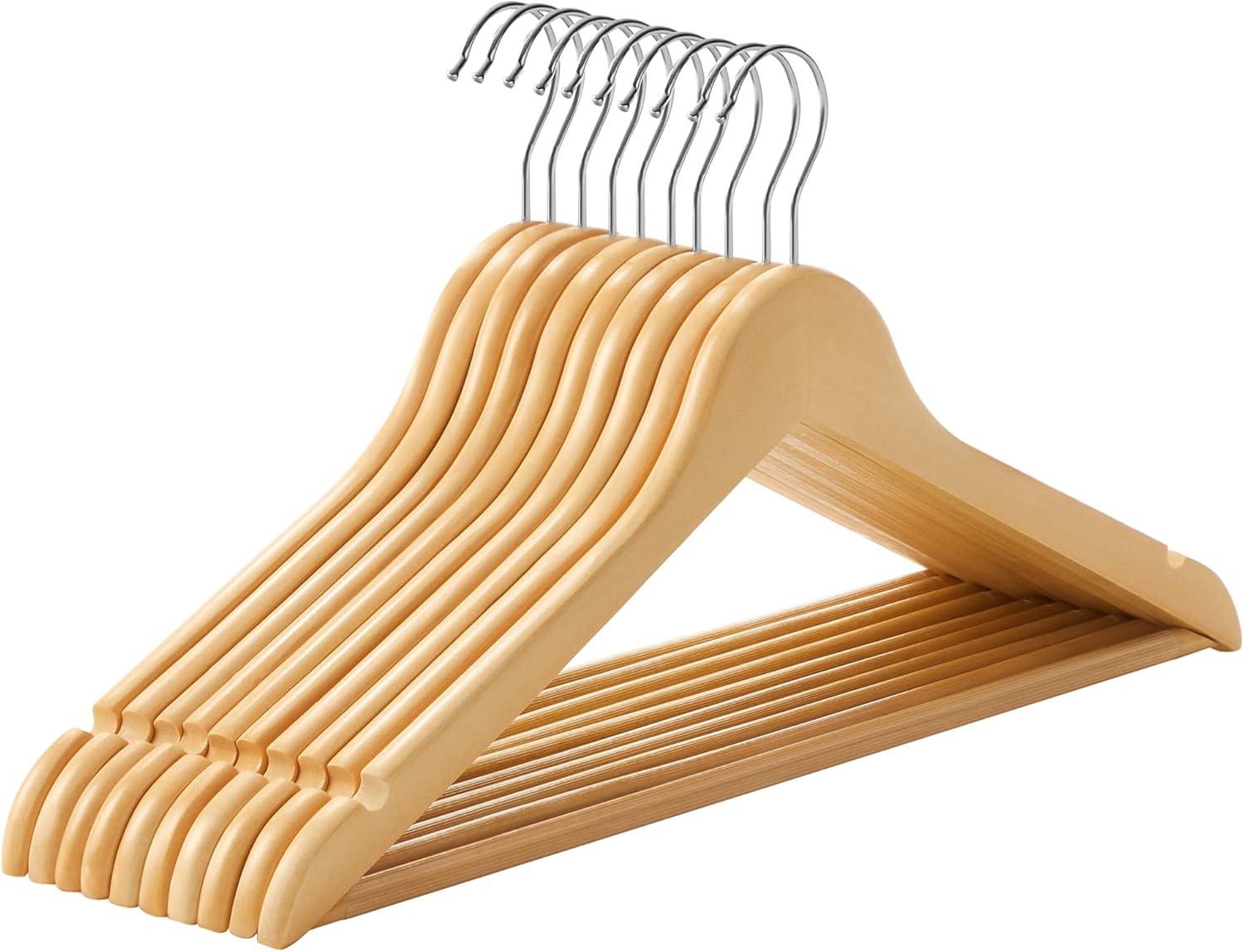 Kleiderbügelset Birkefarben B: 44,5 cm - Birkefarben, Basics, Holz (44.5/23/1.2cm)