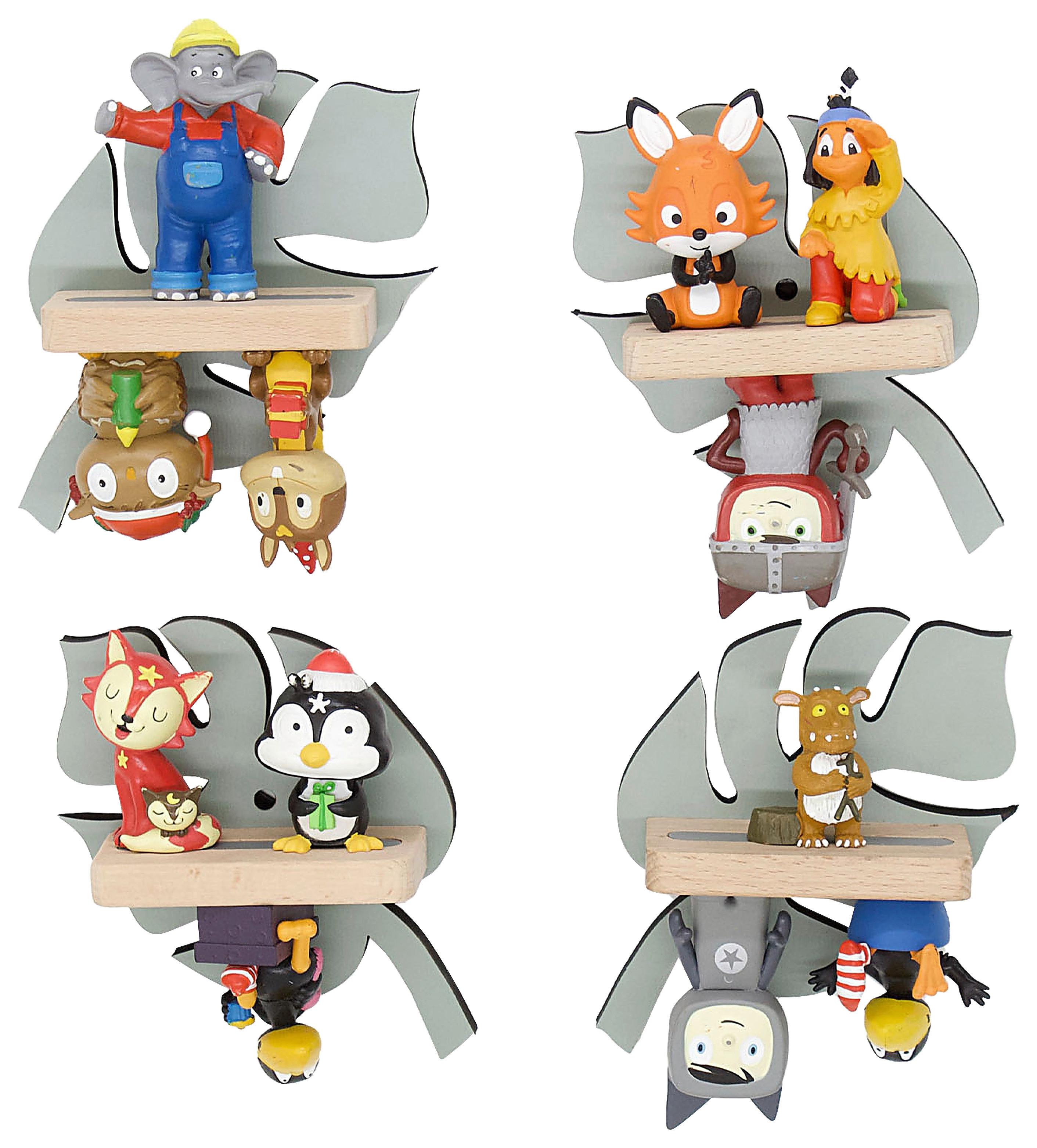 Kinderregal Boarti Grau B: 10 Cm - Grau, MODERN, Holzwerkstoff (10/17/5cm) - MID.YOU