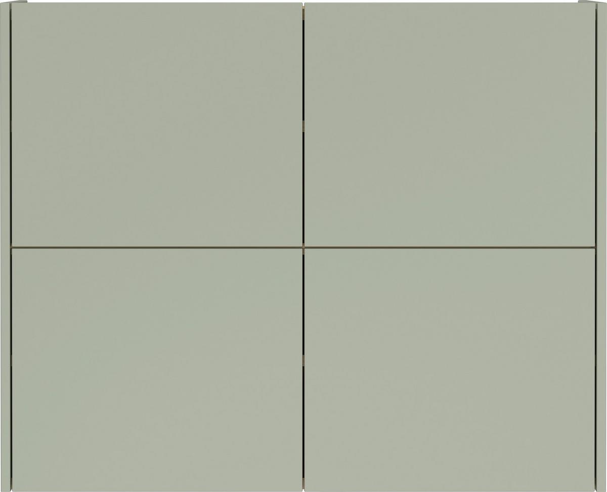 Schuhschrank Gw-Binetto Grün/Eichefarben B: 97 cm - Eichefarben/Grün, Design, Holzwerkstoff (97/79/27cm) - Livetastic