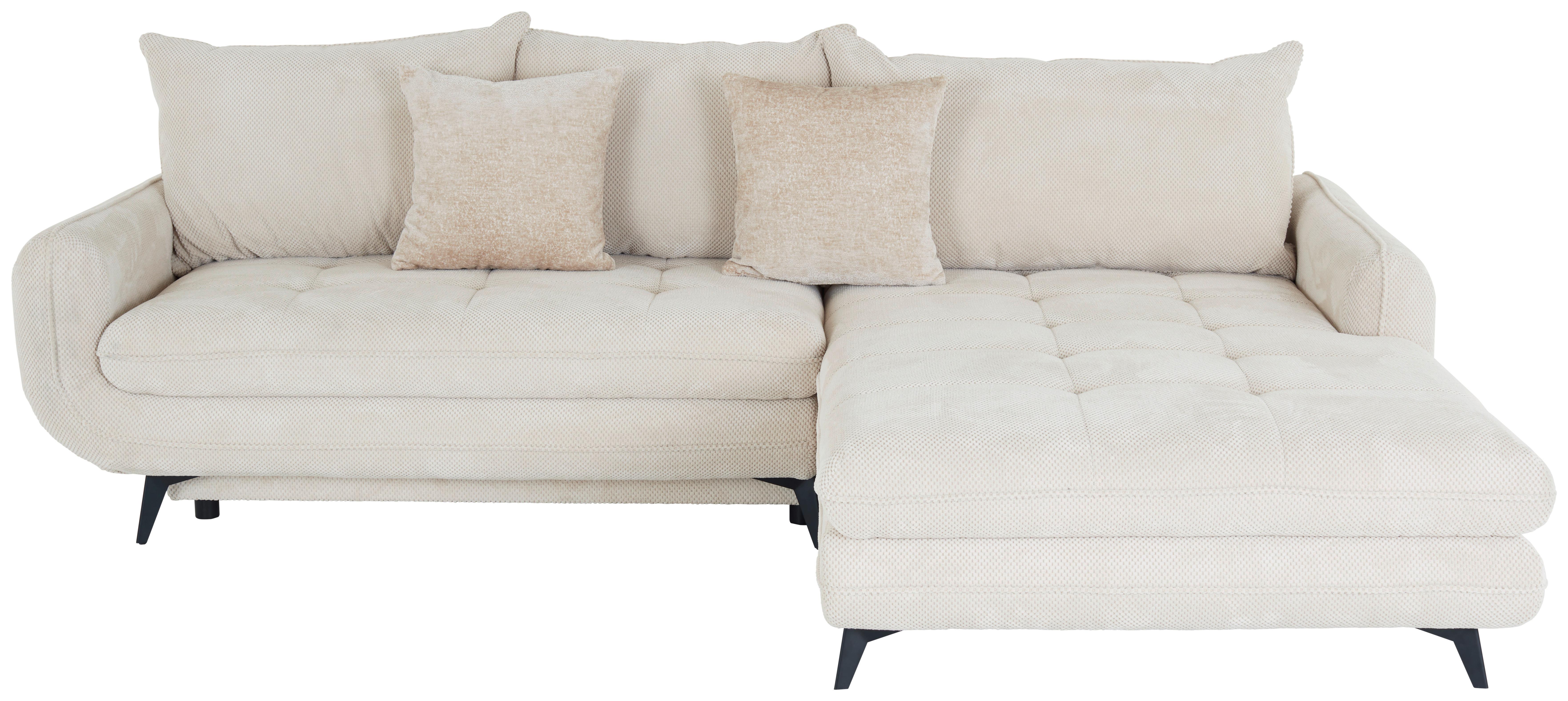 Ecksofa M. Schlaffunktion Wave Beige
