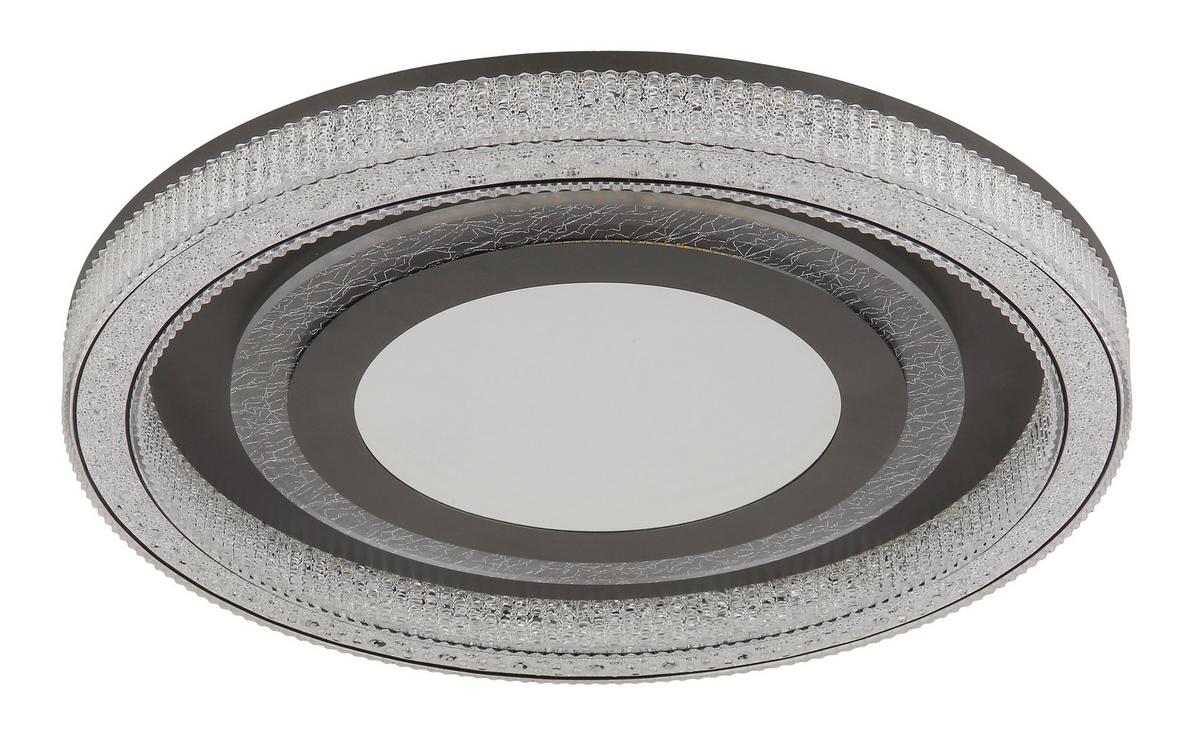 LED-DECKENLEUCHTE 48557-48 ALSUNA - Klar/Anthrazit, Basics, Kunststoff/Metall (48/7cm) - Globo