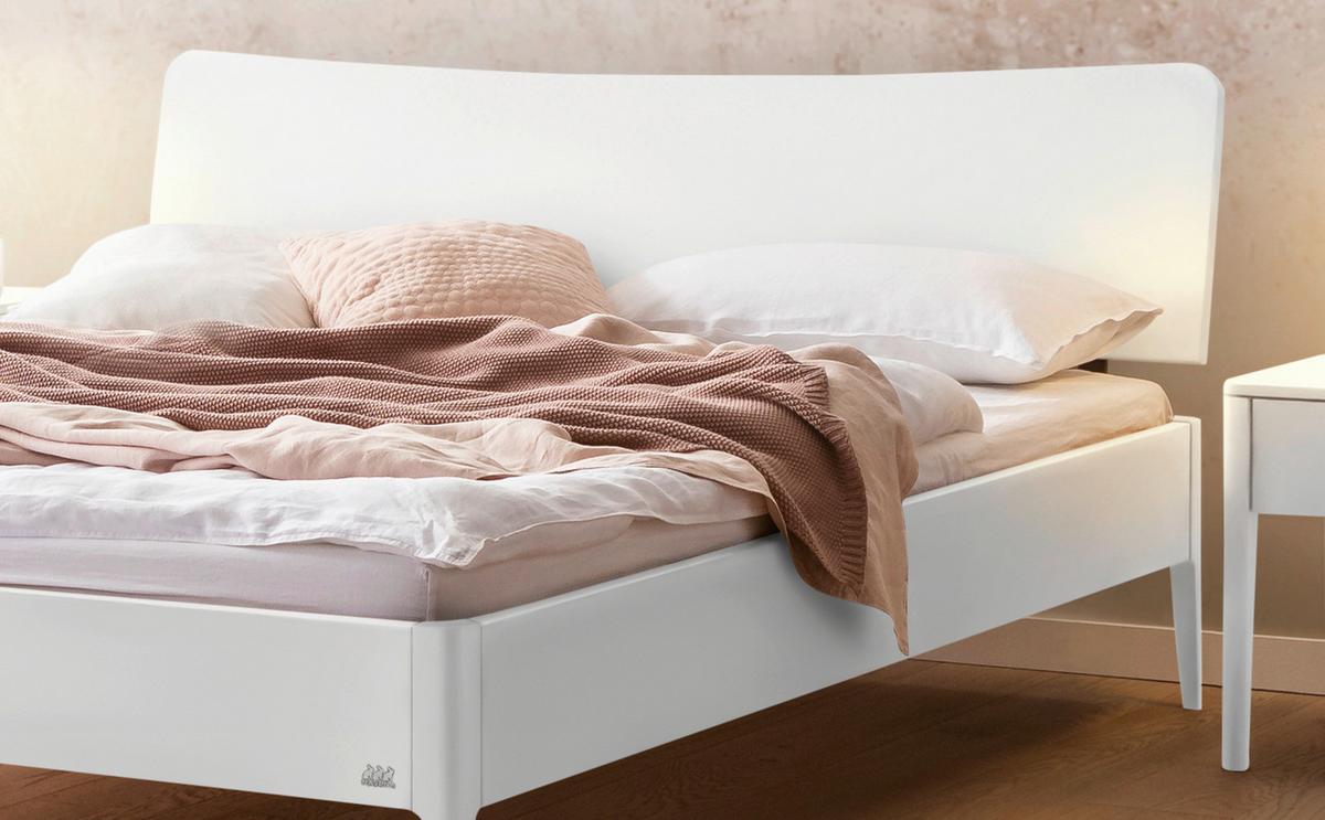 Bett Spezia, Weiß Lf: 140x200 Cm - Weiß, KONVENTIONELL, Holzwerkstoff (140/200cm) - Hasena