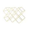 Weinregal Eisen Goldfarben 8 Flaschen BxH: 16,6x31cm - Goldfarben, Basics, Metall (46/16,6/31cm) - Echtwerk