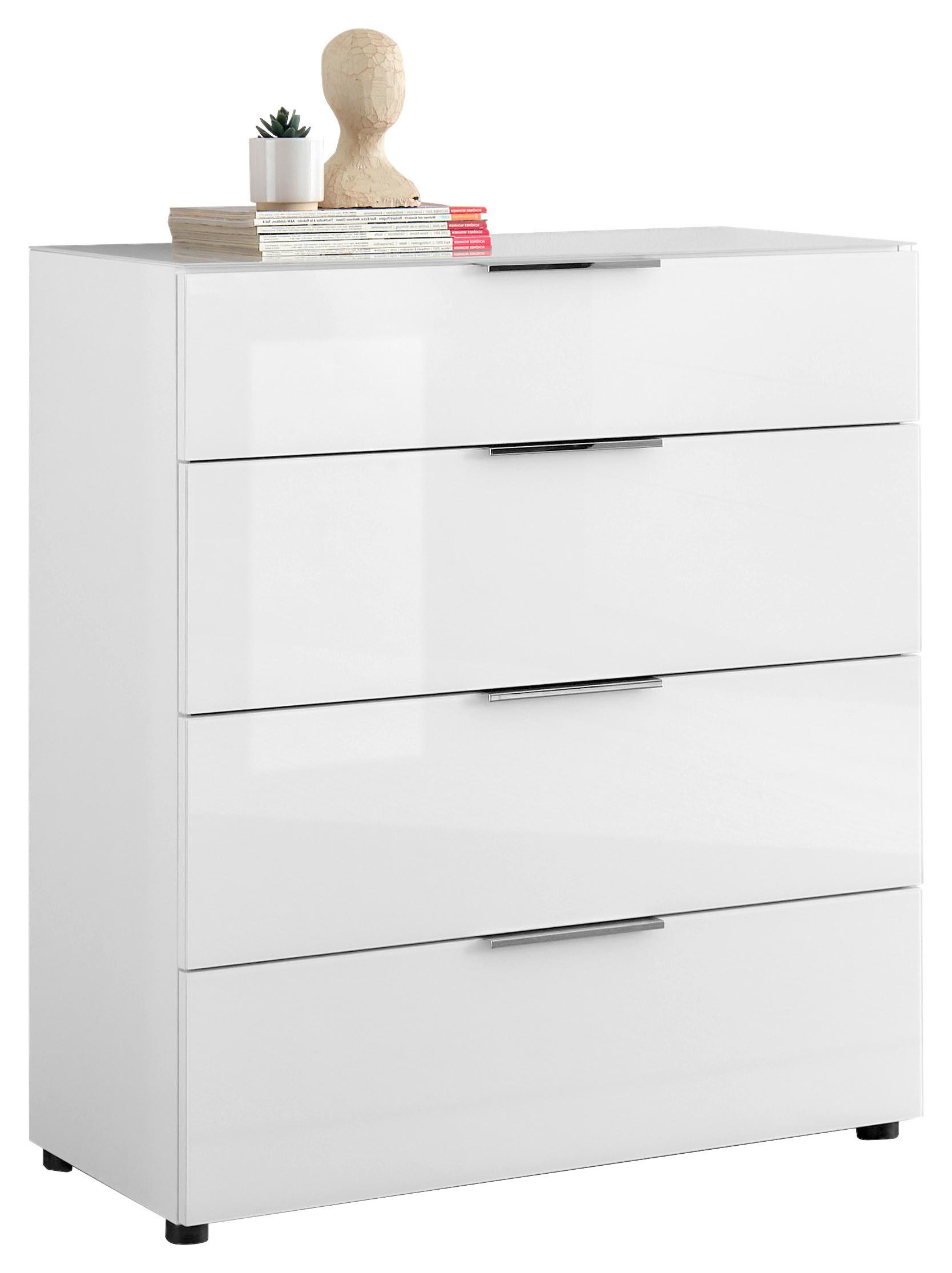 KOMODA SIENA -EXKLUSIV- - čierna/biela, Modern, kov/kompozitné drevo (90/99/40cm) - Mömax