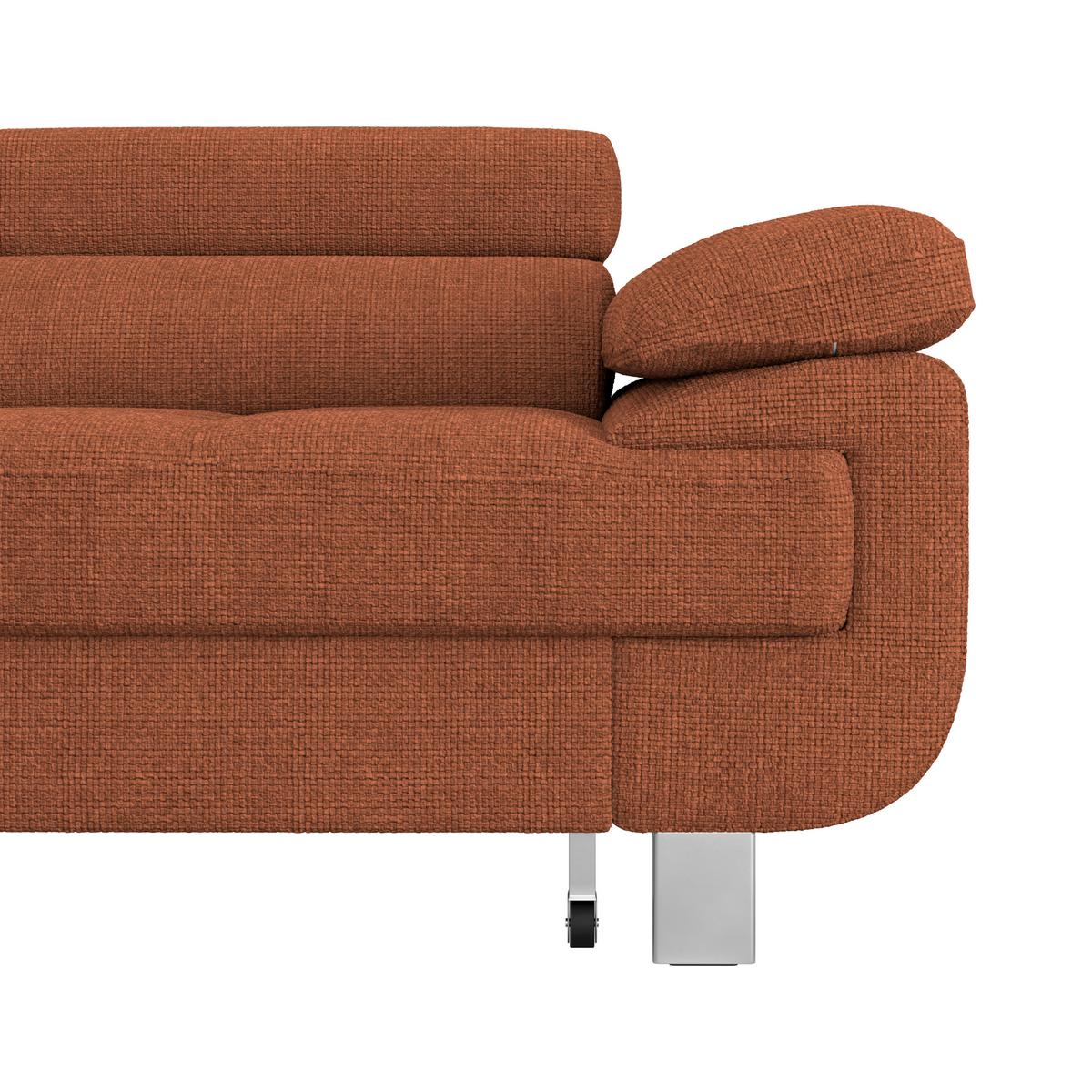 Ecksofa Savona - Rostfarben, MODERN, Textil (230/270cm) - Ondega