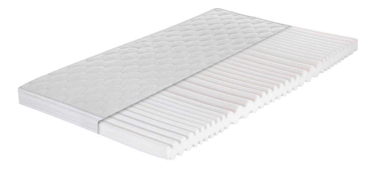 Kaltschaummatratze Caravan 100x200 Cm H2 H: 10 Cm - Weiß, Basics, Kunststoff/Textil (100/200cm) - P & B