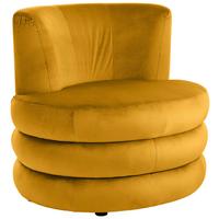 Designsessel Magari - Edelstahlfarben/Goldfarben, Trend, Textil (90/82/85cm) - Livetastic
