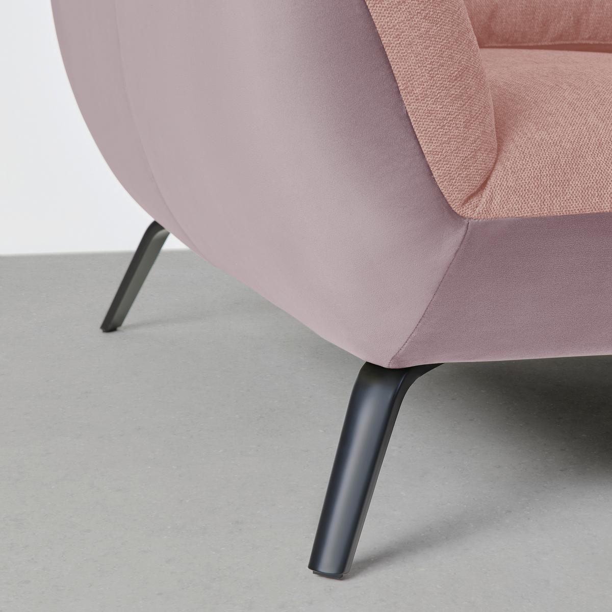 Rohová sedačka TRENDY, pravá, šeříková / růžová - růžová/černá, Moderní, kov/kompozitní dřevo (310/93/250cm) - Premium Living