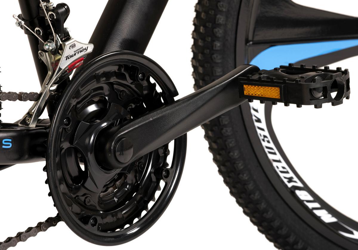 Mountainbike 412m - Schwarz, MODERN, Metall (25/140/60cm)