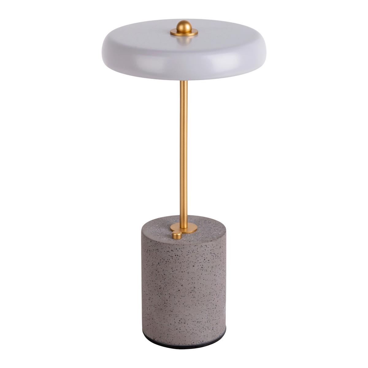 Akku-Tischleuchte 5306416 - Goldfarben/Grau, Design, Metall (15/30cm) - Näve