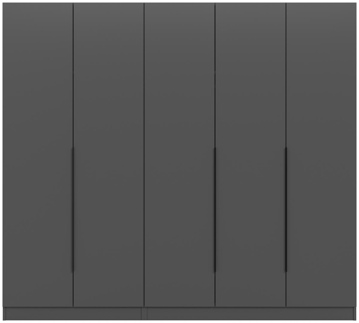 Drehtürenschrank Kopenhagen Anthrazit B: 200 Cm - Anthrazit, MODERN, Holzwerkstoff (200/181/52cm) - MID.YOU