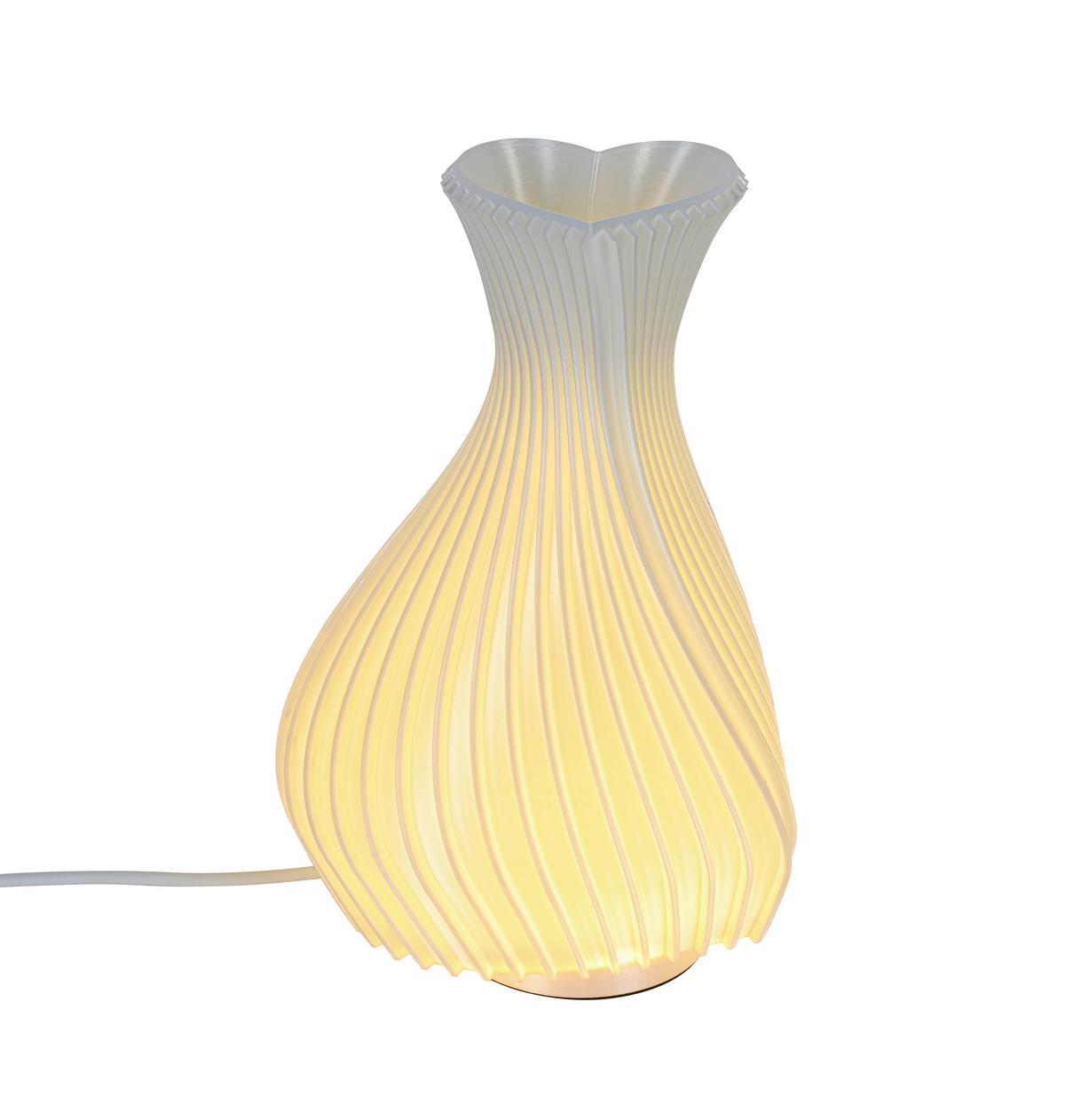 STOLNÁ LED LAMPA SOPHIE - biela, Modern, plast (11,7cm) - Mömax
