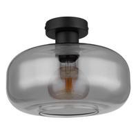 Deckenleuchte 15566d - Schwarz, Design, Glas/Metall (28/20,5cm) - Globo
