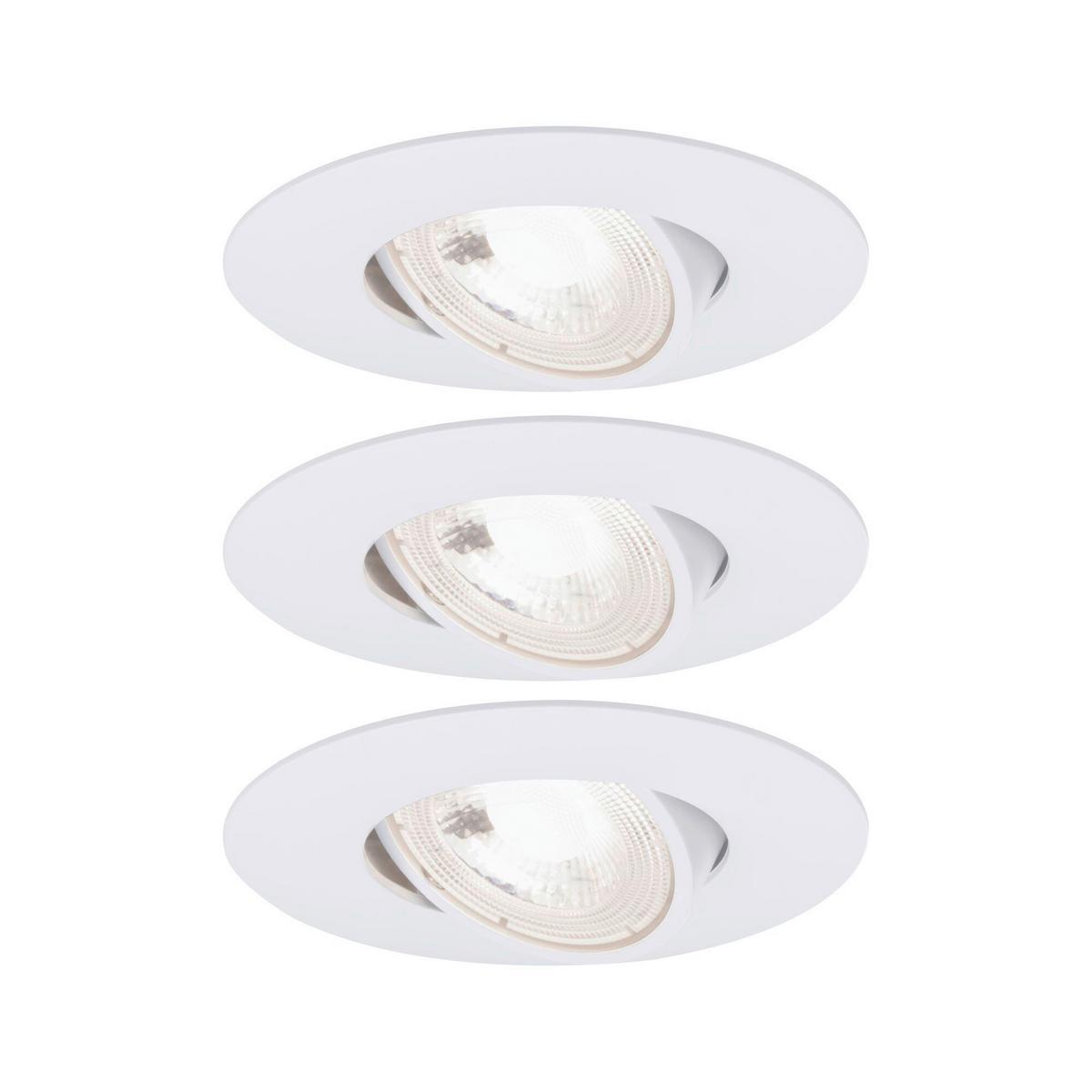 Deckenleuchte Ø 8,2 cm 1-Flammig Rund - Weiß, Basics, Kunststoff (8,2cm) - Paulmann
