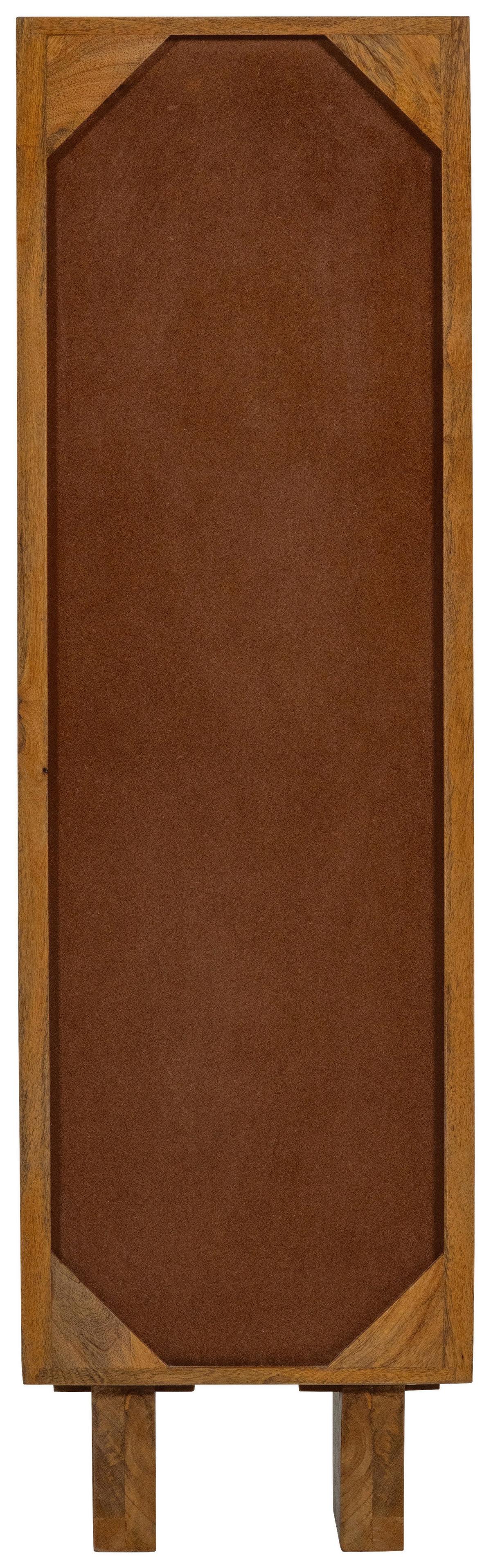 Vitrine Kella Braun B: 40 Cm - Braun, Design, Glas/Holz (40/137/39cm) - Livetastic