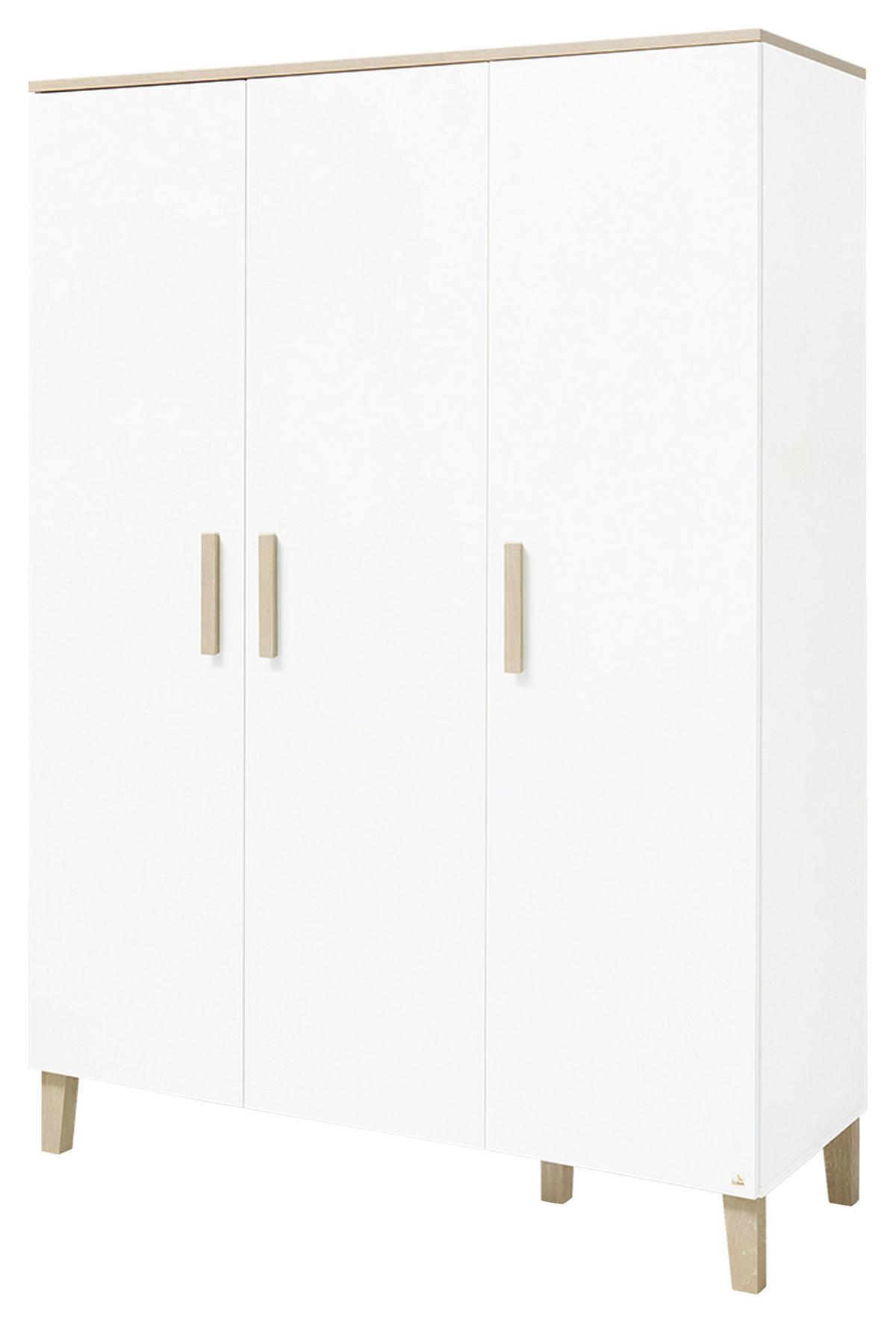 Babyzimmer 100032bg Lumi - Eichefarben/Weiß, Design, Holzwerkstoff - Pinolino