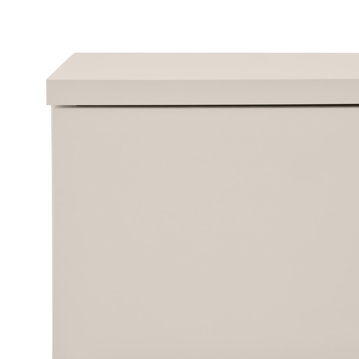 Nachtkästchen Ribe Kaschmir 1 Lade, B: 40 cm - Kaschmir/Weiß, Basics, Holzwerkstoff (40/48/30cm) - P & B