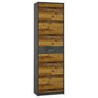 Garderobenschrank Perugia Fresko/Old Style B: 59,2 cm - Trend, Holzwerkstoff (59,2/197/34cm)