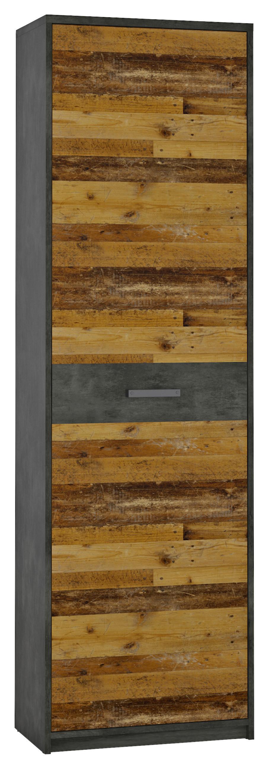 Garderobenschrank Perugia Fresko/Old Style B: 59,2 cm