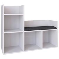 REGÁL LELUS - bílá, Moderní, kompozitní dřevo (108/88/34cm) - MID.YOU