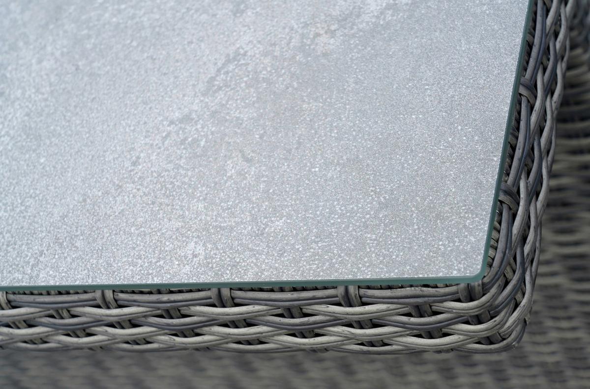 Gartenset Bologna - Grau, MODERN, Kunststoff/Textil - Gardenson