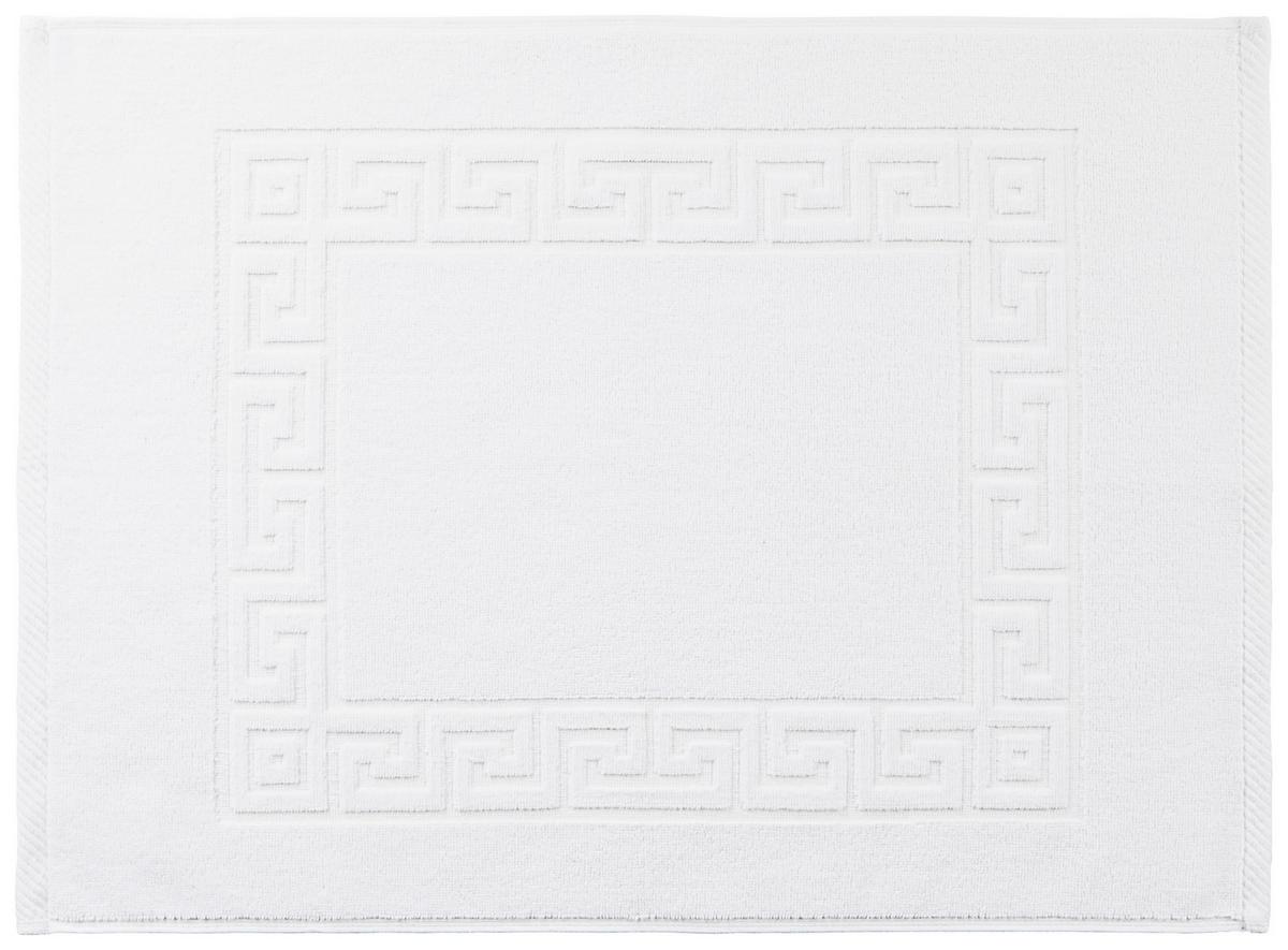Fürdőszobaszőnyeg Mäander - fehér, Romantik / Landhaus, textil (50/70cm) - James Wood