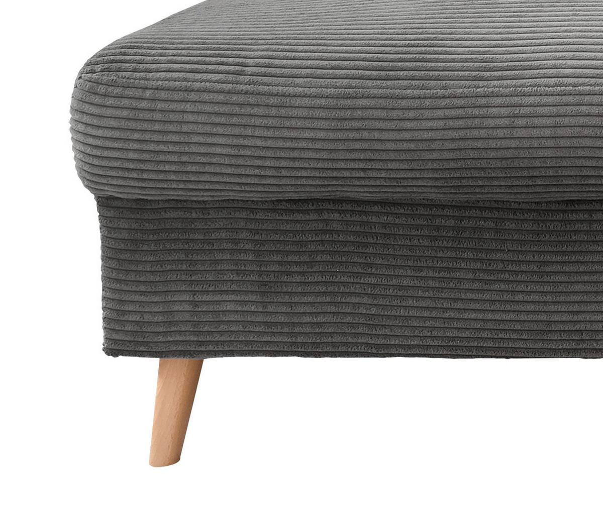 Wohnlandschaft Valentina - Naturfarben/Grau, KONVENTIONELL, Textil (200/301/150cm) - P & B