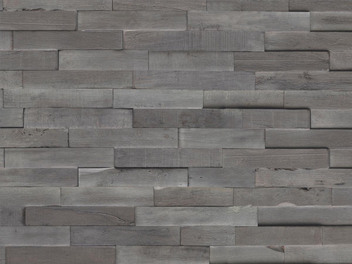 Wandverkleidung Driftwood Hevea Salias Sea - Grau, Basics, Holz (56/20/2cm)