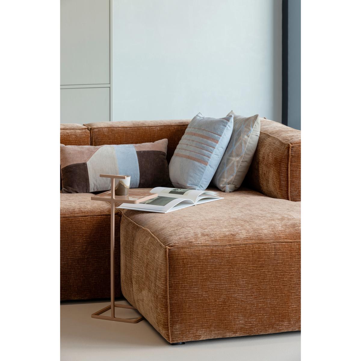 Beistelltisch Toste Altrosa B: 22 cm - Altrosa, Design, Metall (22/22/64cm) - Livetastic