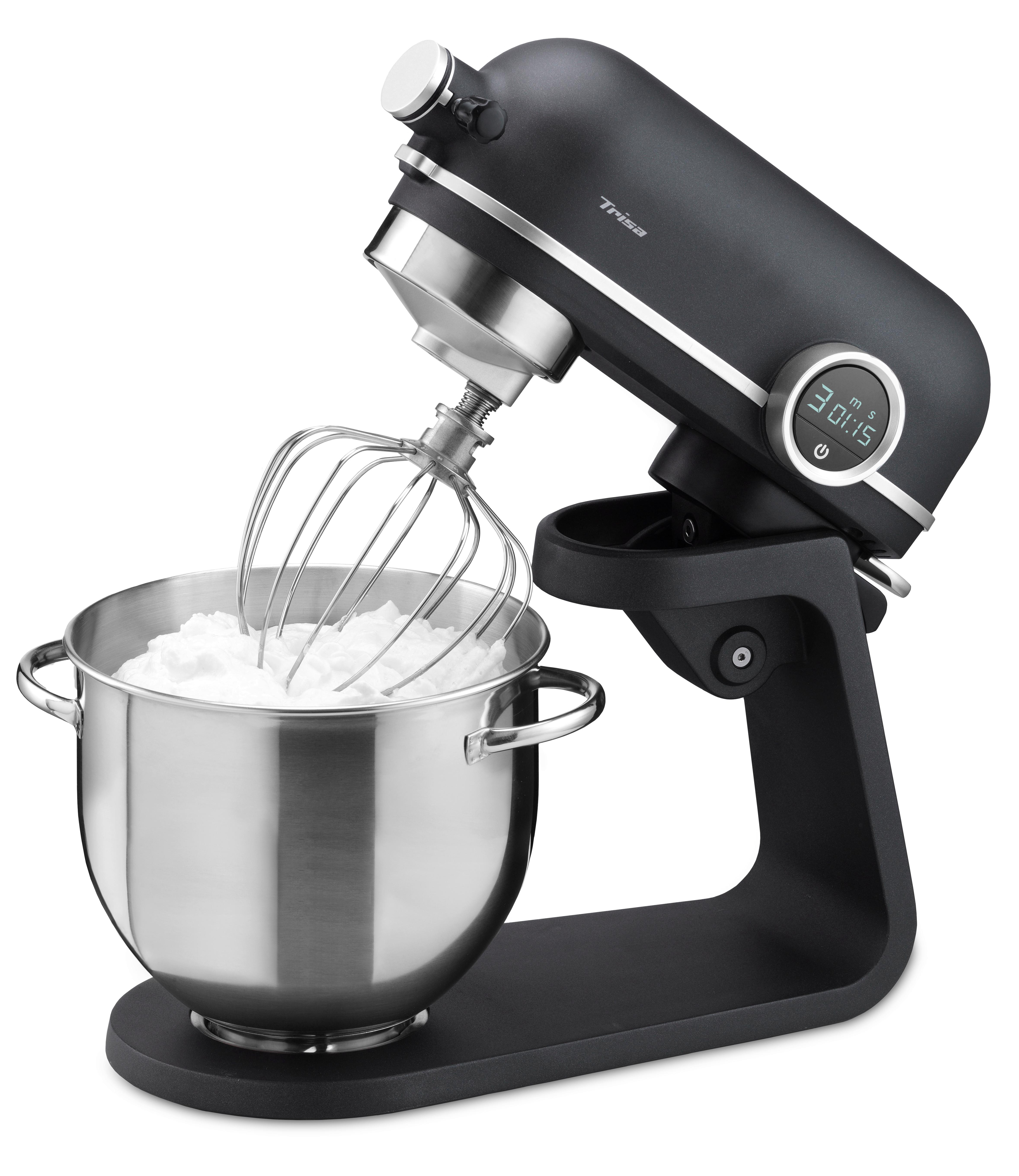 Küchenmaschine Kitchen Professinal Anthrazit 800 W - Edelstahlfarben/Anthrazit, Basics, Metall (26/40/37cm) - Trisa Electronics