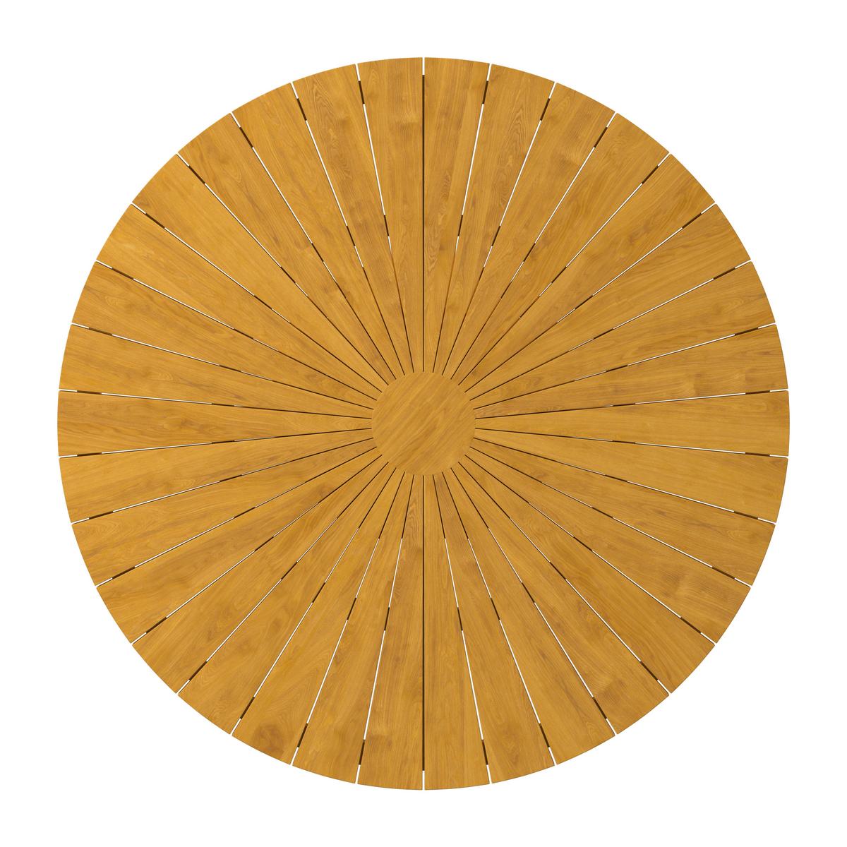 ZÁHRADNÝ STÔL SANJA - farba tíku, Modern, drevo (140/76cm) - Bessagi Garden